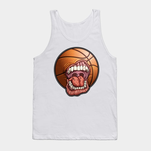 screaming mouth, basketball, March, Madness Tank Top by HEJK81